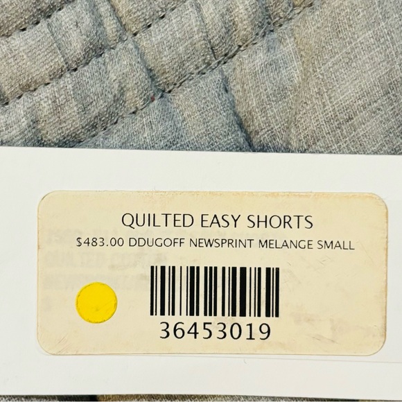 DDUGOFF D Designer Quilted Shorts Grey/ Orange Sz Small Inseam ‘9 RARE HOOPS🔥 - Picture 5 of 10